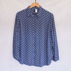 H&M Polka Dot Button Down